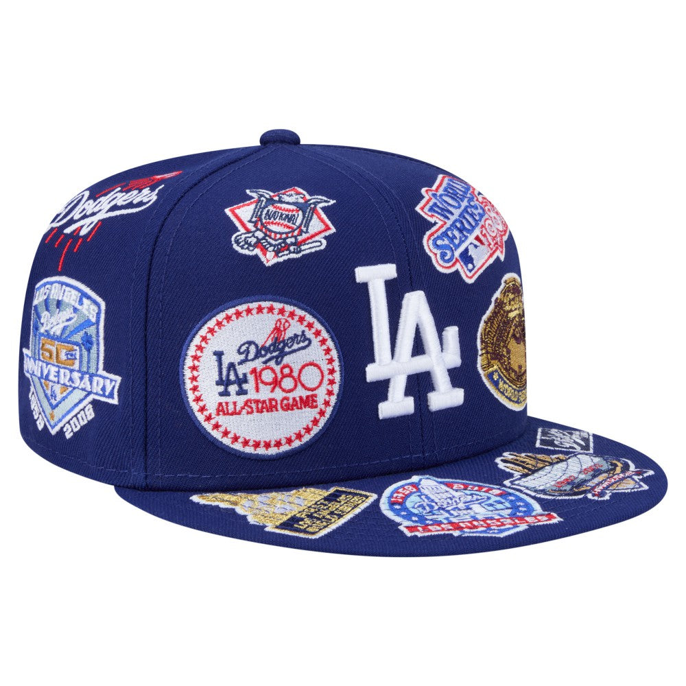 Los Angeles Dodgers New Era All Over 59FIFTY Fitted Hat - Royal Hats