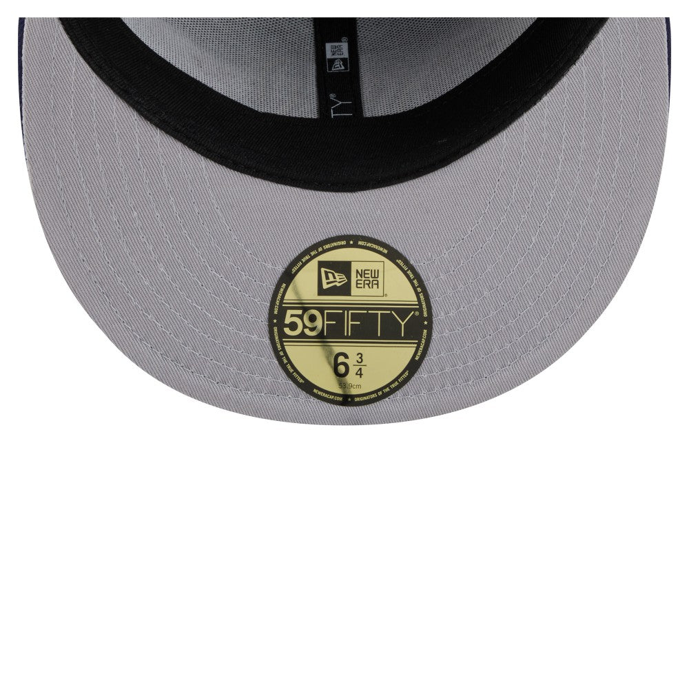 Milwaukee Brewers New Era All Over 59FIFTY Fitted Hat - Navy Hats