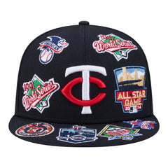Minnesota Twins New Era All Over 59FIFTY Fitted Hat - Navy Hats