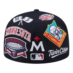 Minnesota Twins New Era All Over 59FIFTY Fitted Hat - Navy Hats