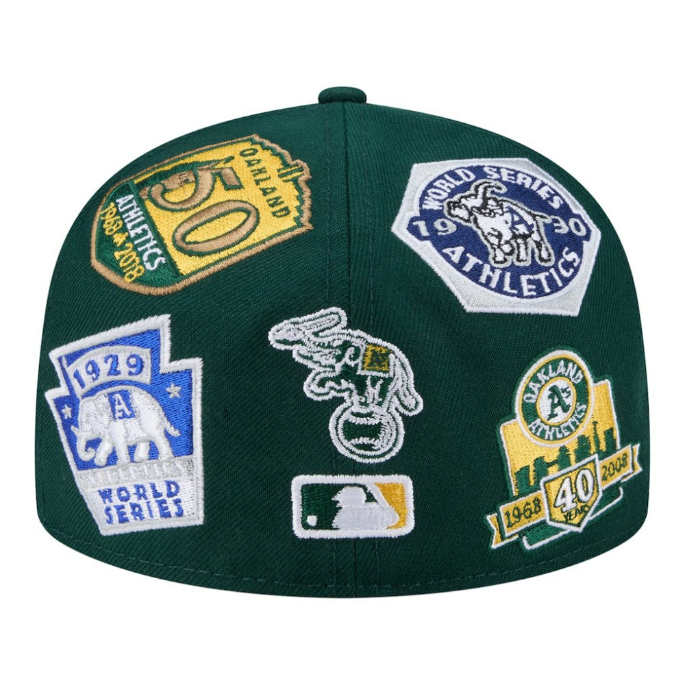 Athletics New Era All Over 59FIFTY Fitted Hat - Green Hats
