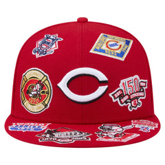 Cincinnati Reds New Era All Over 59FIFTY Fitted Hat - Red Hats