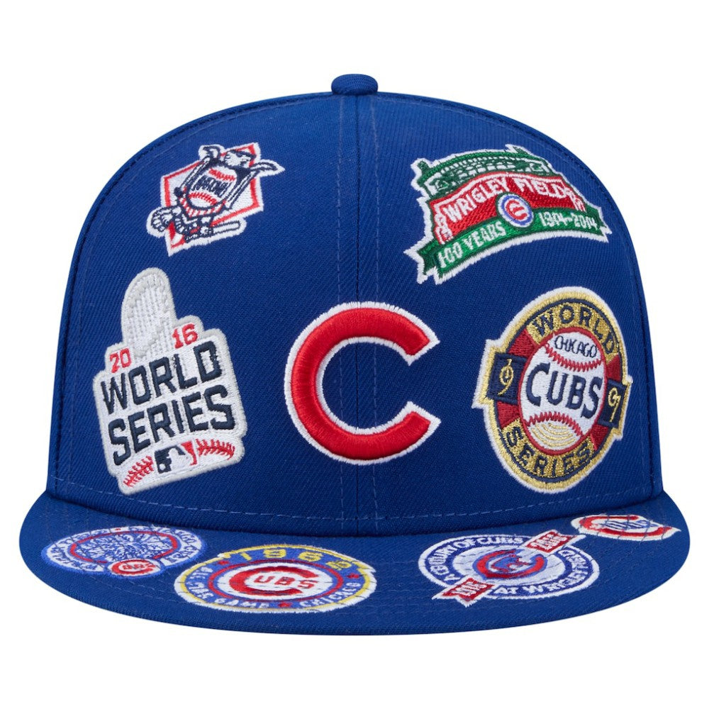 Chicago Cubs New Era All Over 59FIFTY Fitted Hat - Royal Hats