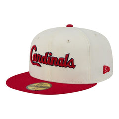 St. Louis Cardinals New Era Two-Tone Stitch 59FIFTY Fitted Hat - Cream Hats