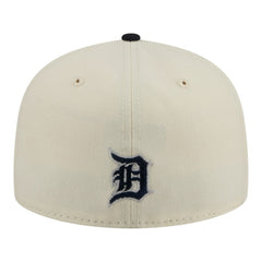 Detroit Tigers New Era Two-Tone Stitch 59FIFTY Fitted Hat - Cream Hats