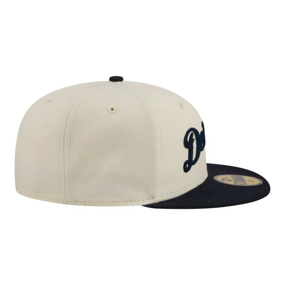 Detroit Tigers New Era Two-Tone Stitch 59FIFTY Fitted Hat - Cream Hats