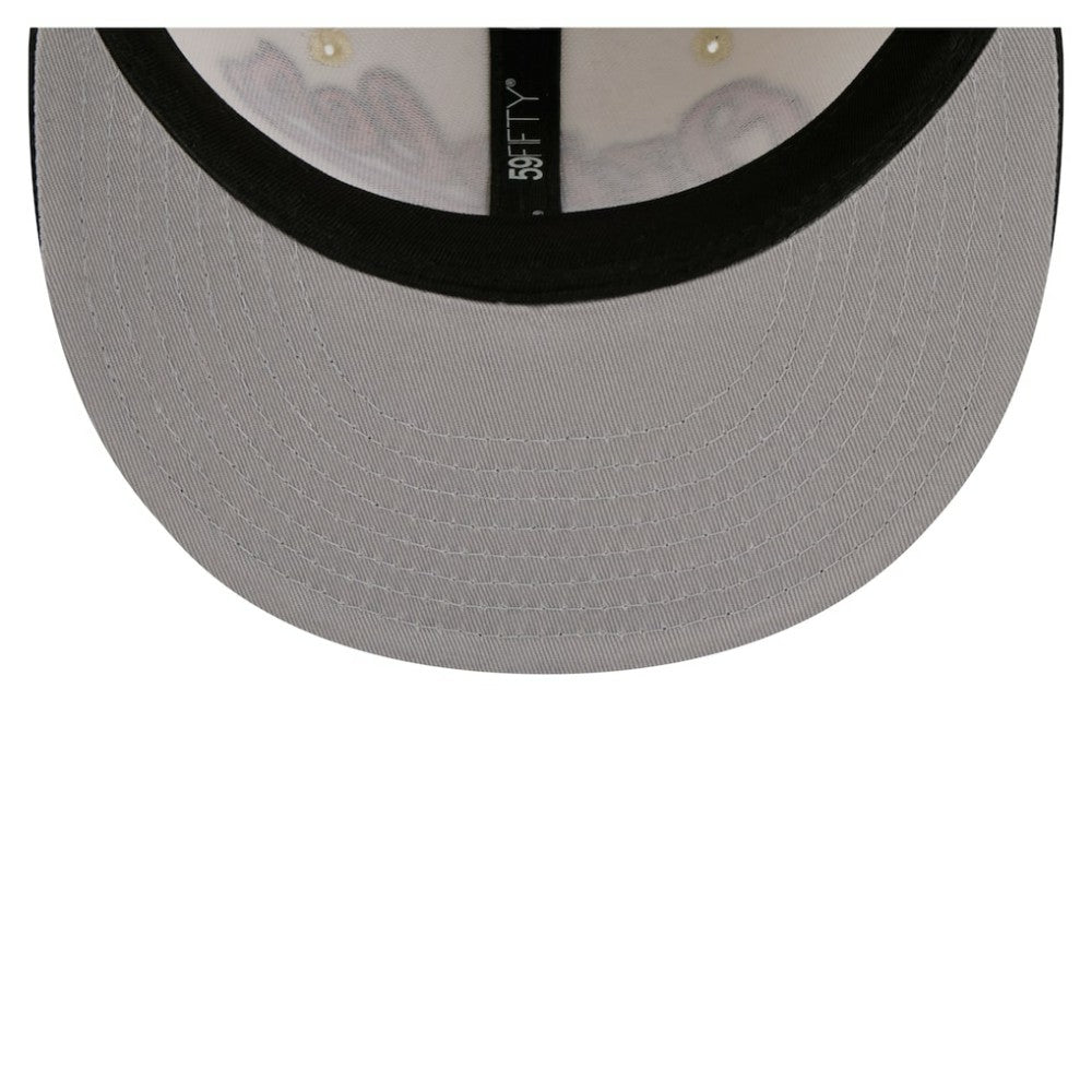 Baltimore Orioles New Era Two-Tone Stitch 59FIFTY Fitted Hat - Cream Hats