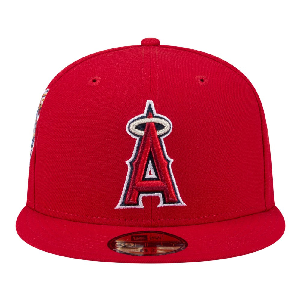 Los Angeles Angels New Era Hidden Hit 59FIFTY Fitted Hat - Red Hats