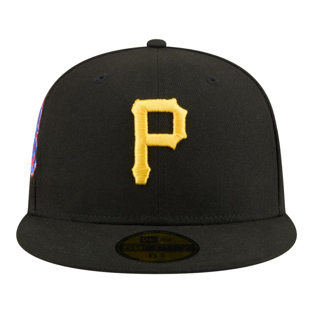 Pittsburgh Pirates New Era Hidden Hit 59FIFTY Fitted Hat - Black Hats