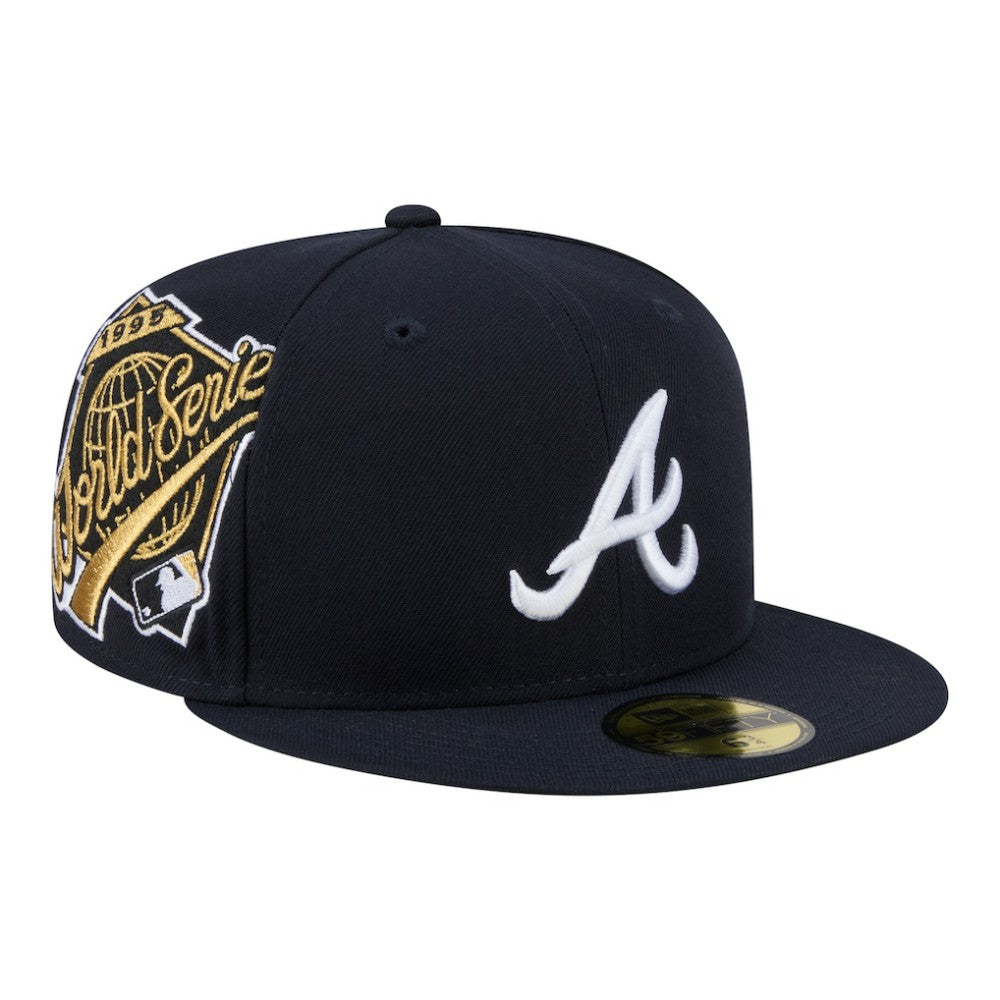 Atlanta Braves New Era Hidden Hit 59FIFTY Fitted Hat - Navy Hats