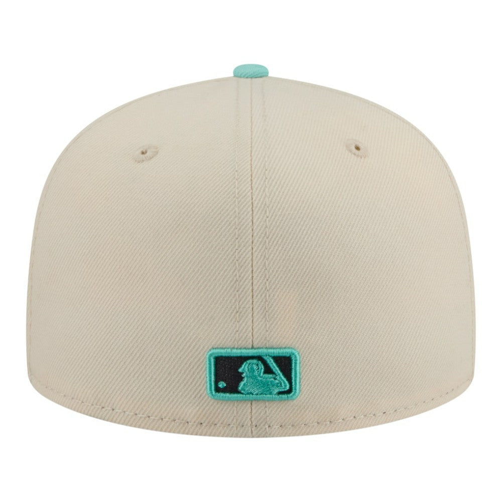 Chicago White Sox New Era Two-Tone Color Pack 59FIFTY Fitted Hat - Light Beige/Turquoise Hats