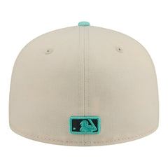 Chicago White Sox New Era Two-Tone Color Pack 59FIFTY Fitted Hat - Light Beige/Turquoise Hats