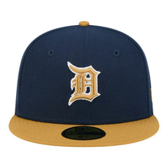 Detroit Tigers New Era Two-Tone Color Pack 59FIFTY Fitted Hat - Navy/Khaki Hats