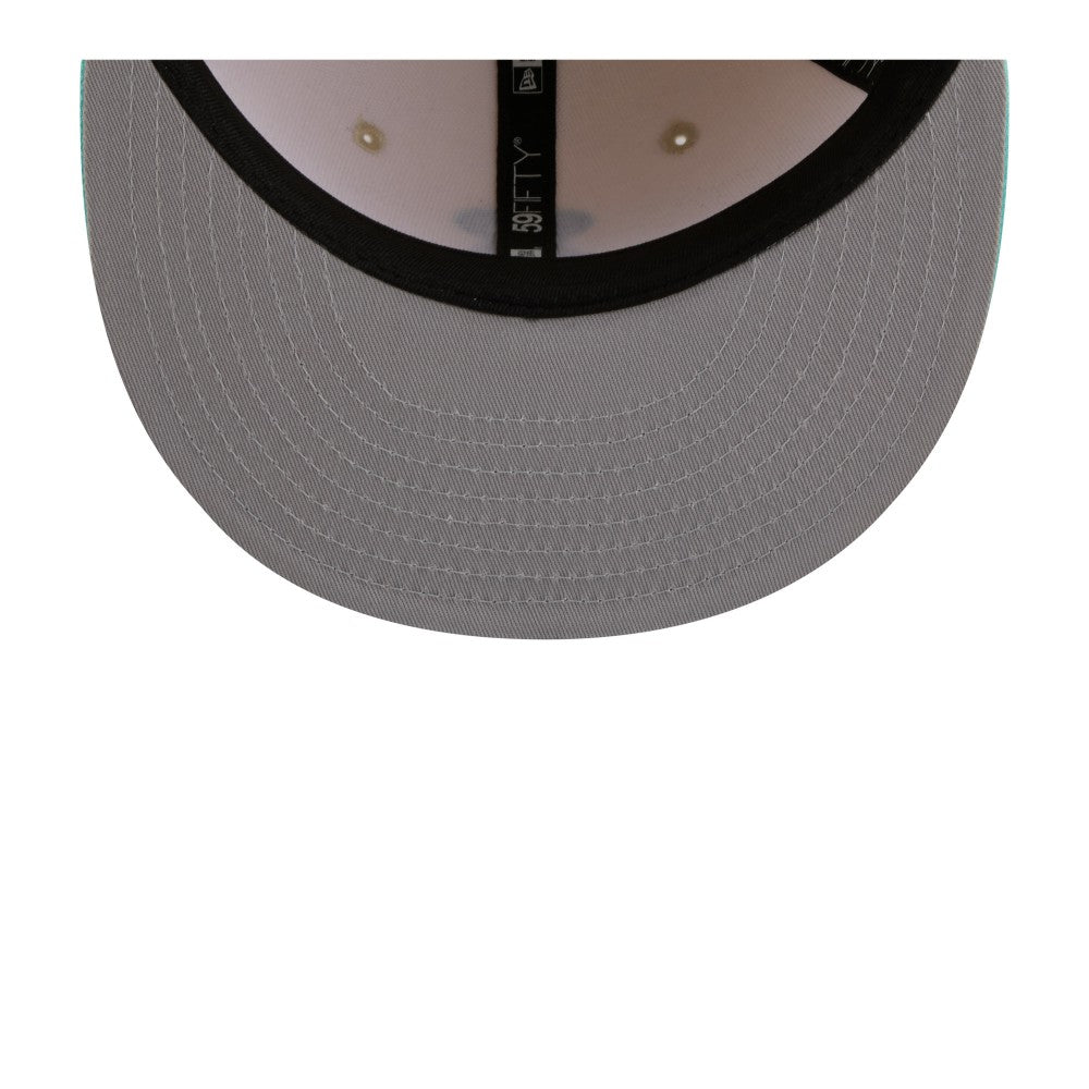 Los Angeles Angels New Era Two-Tone Color Pack 59FIFTY Fitted Hat - Light Beige/Turquoise Hats