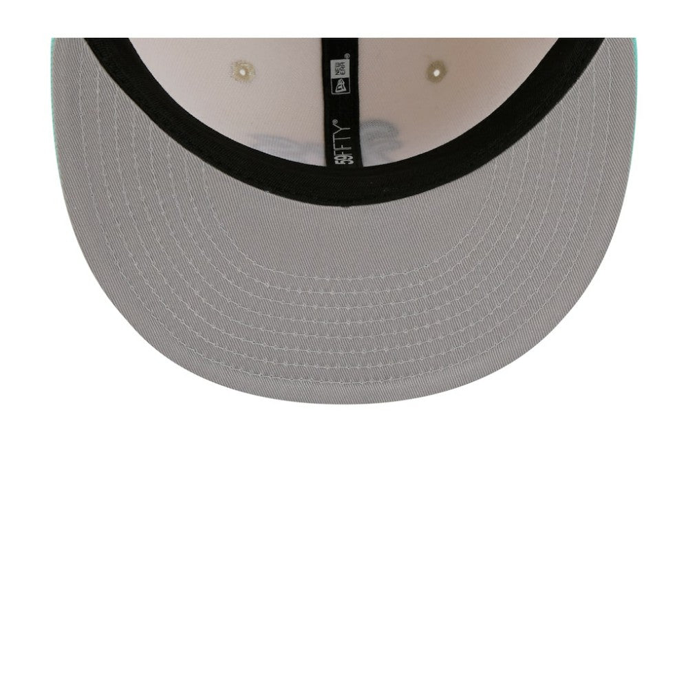 Athletics New Era Two-Tone Color Pack 59FIFTY Fitted Hat - Light Beige/Turquoise Hats