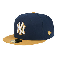 New York Yankees New Era Two-Tone Color Pack 59FIFTY Fitted Hat - Navy/Khaki Hats