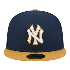 New York Yankees New Era Two-Tone Color Pack 59FIFTY Fitted Hat - Navy/Khaki Hats
