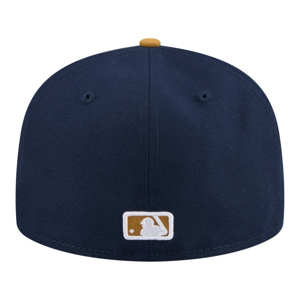Philadelphia Phillies New Era Two-Tone Color Pack 59FIFTY Fitted Hat - Navy/Khaki Hats