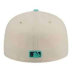 Philadelphia Phillies New Era Two-Tone Color Pack 59FIFTY Fitted Hat - Light Beige/Turquoise Hats