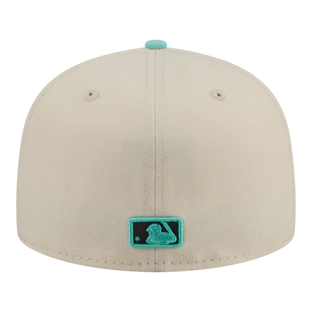 Pittsburgh Pirates New Era Two-Tone Color Pack 59FIFTY Fitted Hat - Light Beige/Turquoise Hats