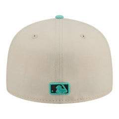 Pittsburgh Pirates New Era Two-Tone Color Pack 59FIFTY Fitted Hat - Light Beige/Turquoise Hats