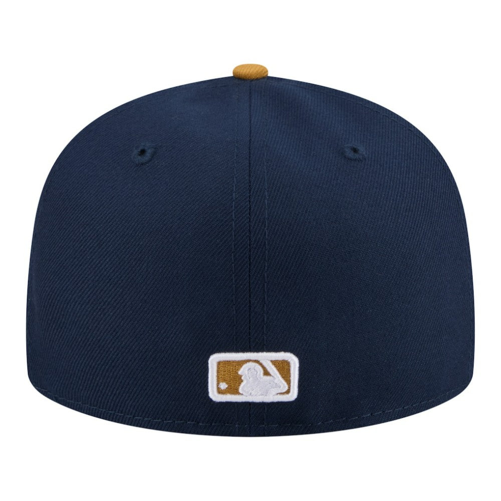 San Diego Padres New Era Two-Tone Color Pack 59FIFTY Fitted Hat - Navy/Khaki Hats