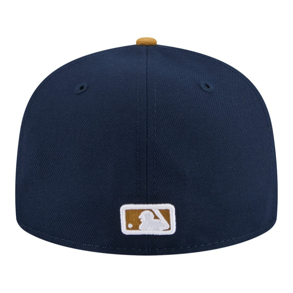 Seattle Mariners New Era Two-Tone Color Pack 59FIFTY Fitted Hat - Navy/Khaki Hats