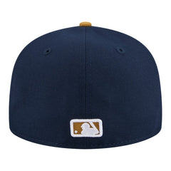 Seattle Mariners New Era Two-Tone Color Pack 59FIFTY Fitted Hat - Navy/Khaki Hats