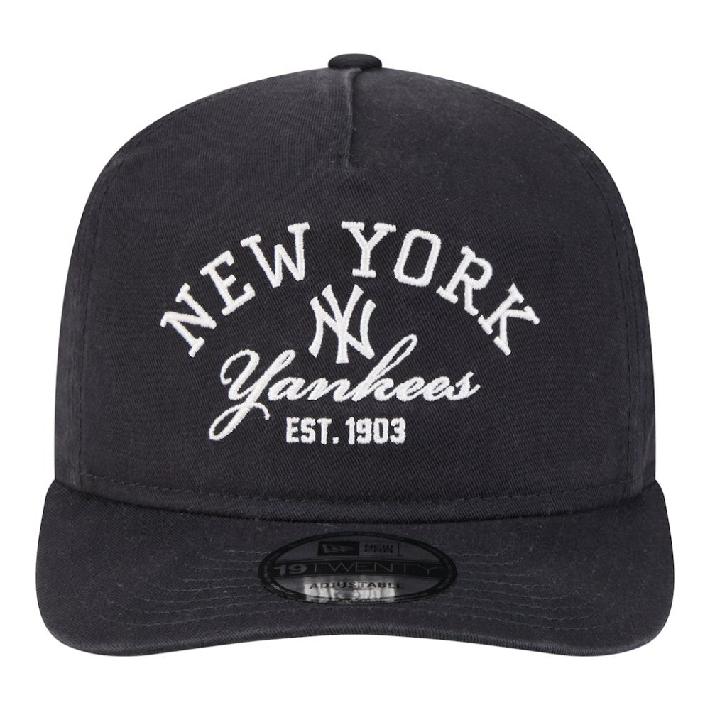 New York Yankees New Era Stacked 19TWENTY Adjustable Hat - Navy Hats