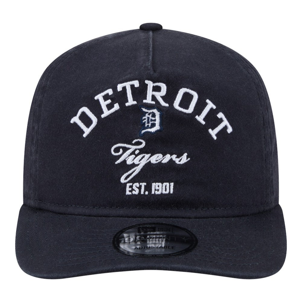 Detroit Tigers New Era Stacked 19TWENTY Adjustable Hat - Navy Hats