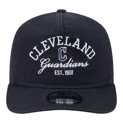 Cleveland Guardians New Era Stacked 19TWENTY Adjustable Hat - Navy Hats