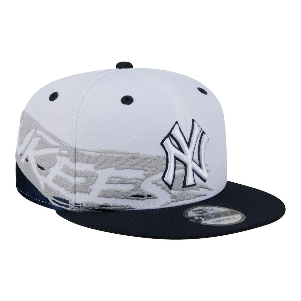 New York Yankees New Era 9FIFTY Snapback Hat - White/Navy Hats