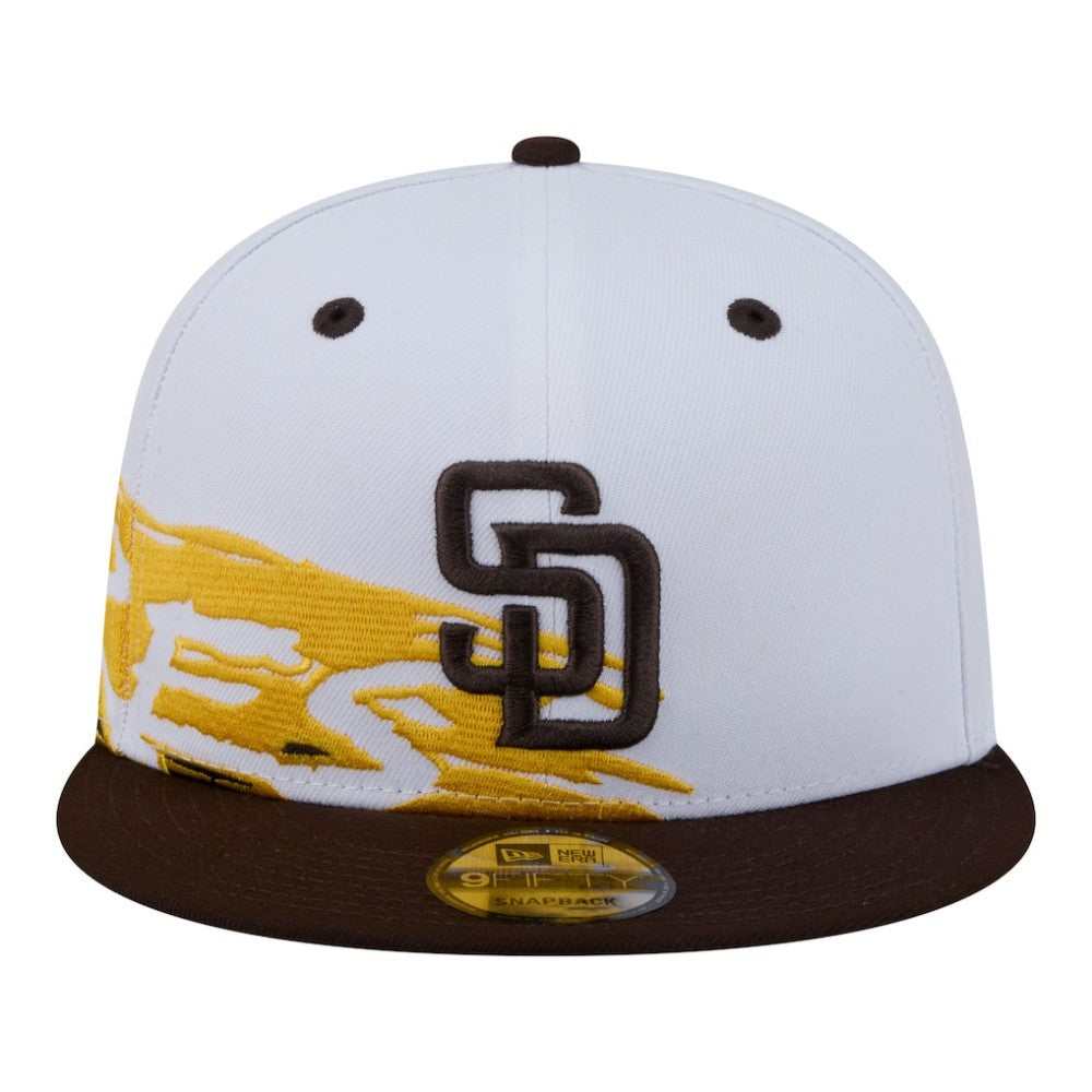 San Diego Padres New Era 9FIFTY Snapback Hat - White/Brown Hats