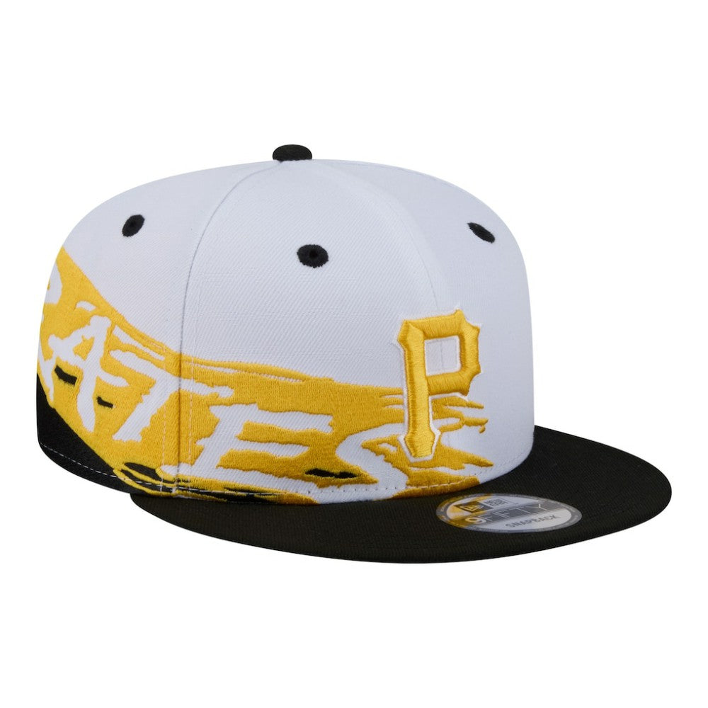 Pittsburgh Pirates New Era Swept 9FIFTY Snapback Hat - White Hats
