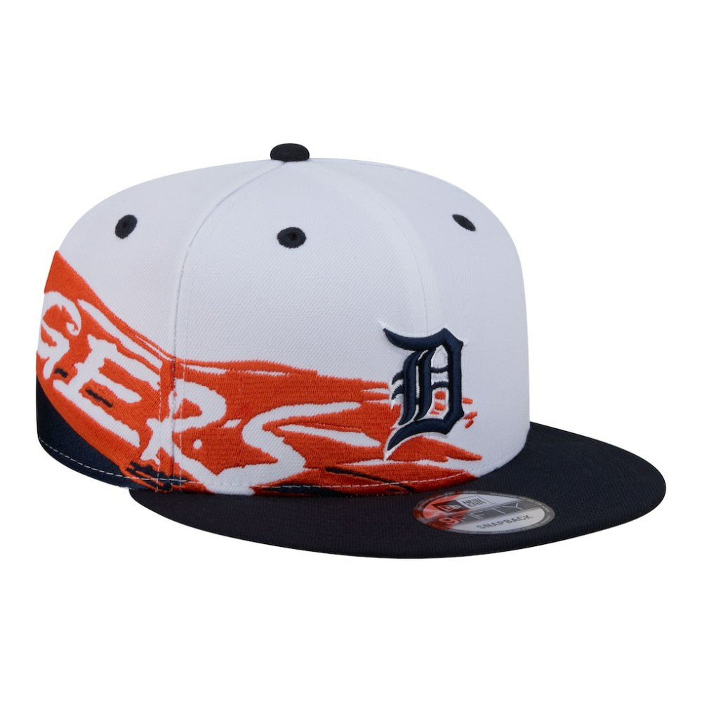 Detroit Tigers New Era 9FIFTY Snapback Hat - White/Navy Hats