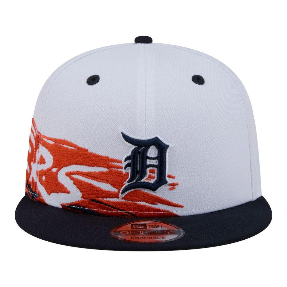 Detroit Tigers New Era 9FIFTY Snapback Hat - White/Navy Hats