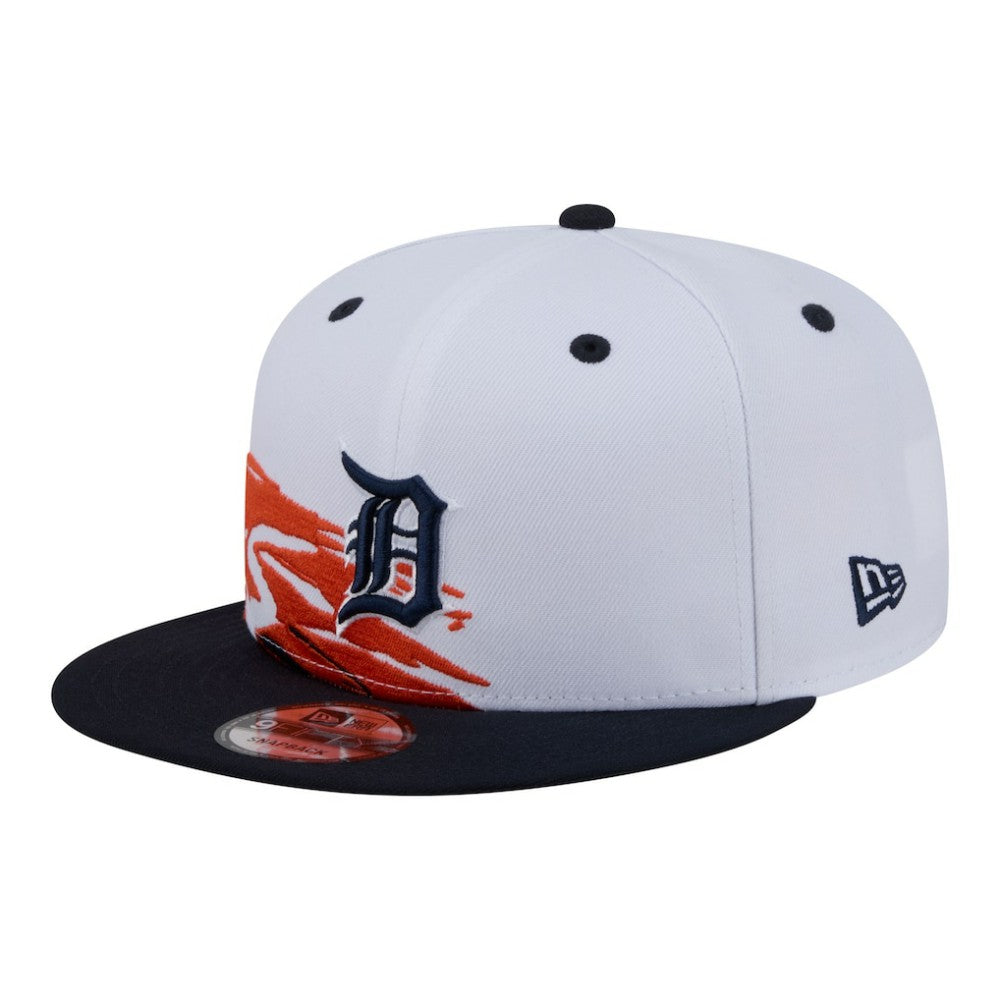 Detroit Tigers New Era 9FIFTY Snapback Hat - White/Navy Hats