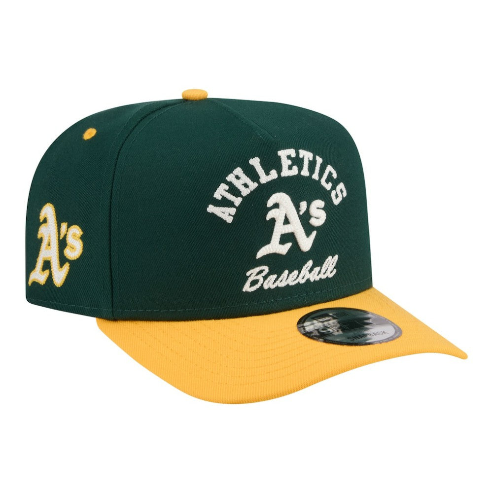 Athletics New Era Arched A-Frame 9FIFTY Adjustable Hat - Green Hats