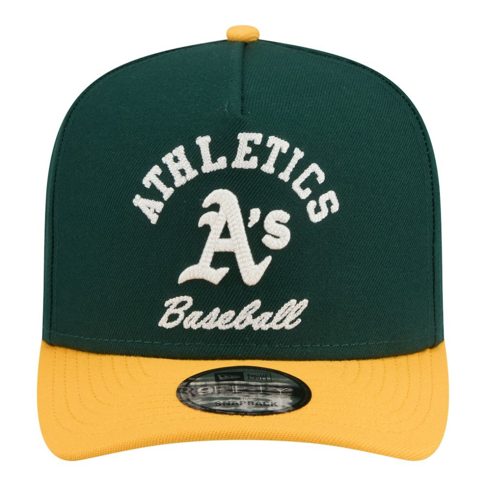 Athletics New Era Arched A-Frame 9FIFTY Adjustable Hat - Green Hats