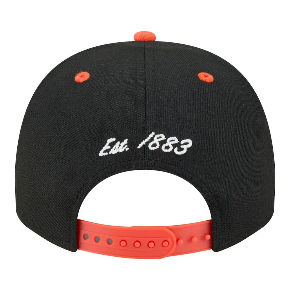 San Francisco Giants New Era Arched A-Frame 9FIFTY Adjustable Hat - Black/Orange Hats