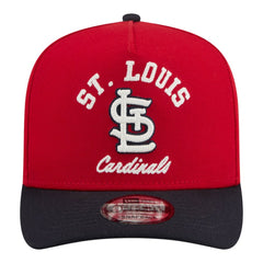 St. Louis Cardinals New Era Arched A-Frame 9FIFTY Adjustable Hat - Red/Navy Hats