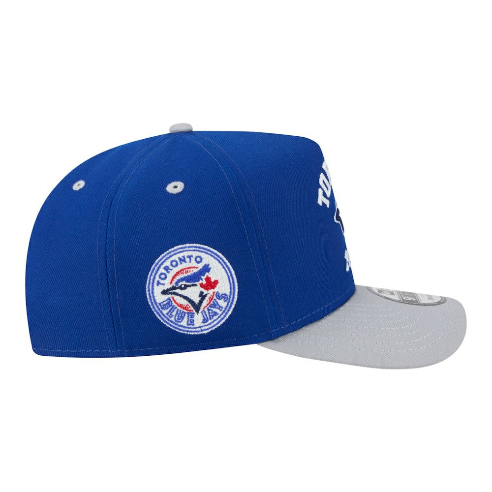 Toronto Blue Jays New Era Arched A-Frame 9FIFTY Adjustable Hat - Royal/Gray Hats
