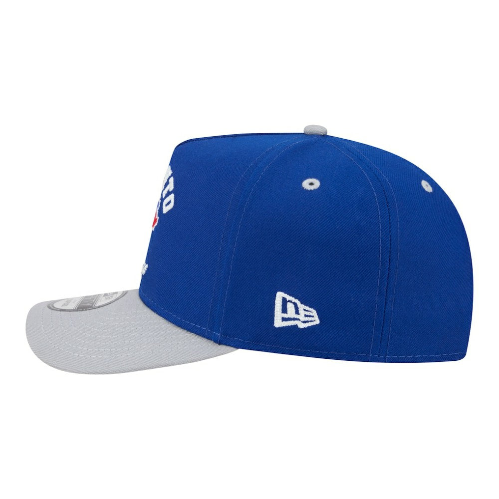 Toronto Blue Jays New Era Arched A-Frame 9FIFTY Adjustable Hat - Royal/Gray Hats