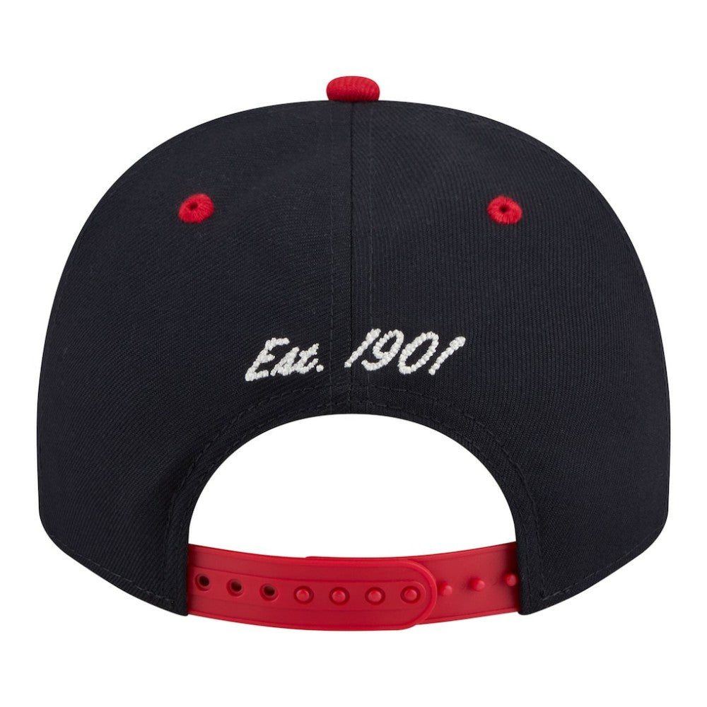 Boston Red Sox New Era Arched A-Frame 9FIFTY Adjustable Hat - Navy/Red Hats