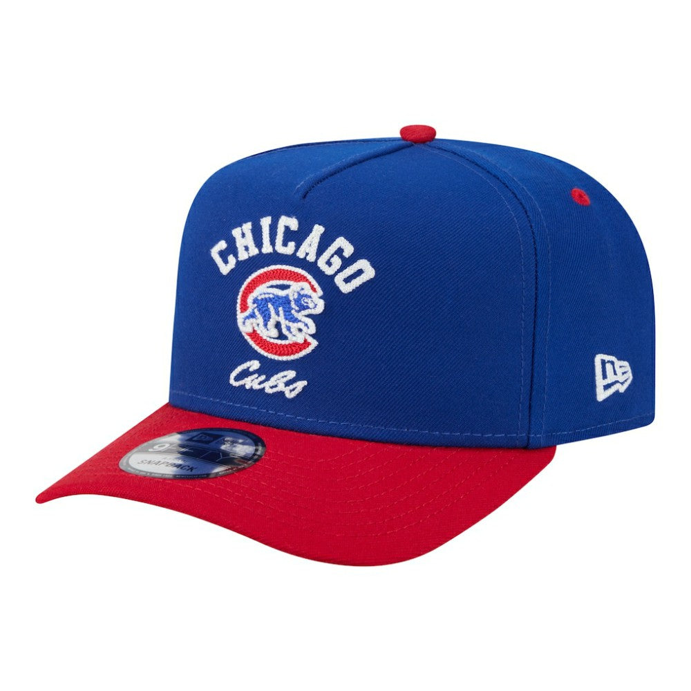 Chicago Cubs New Era Arched A-Frame 9FIFTY Adjustable Hat - Royal/Red Hats