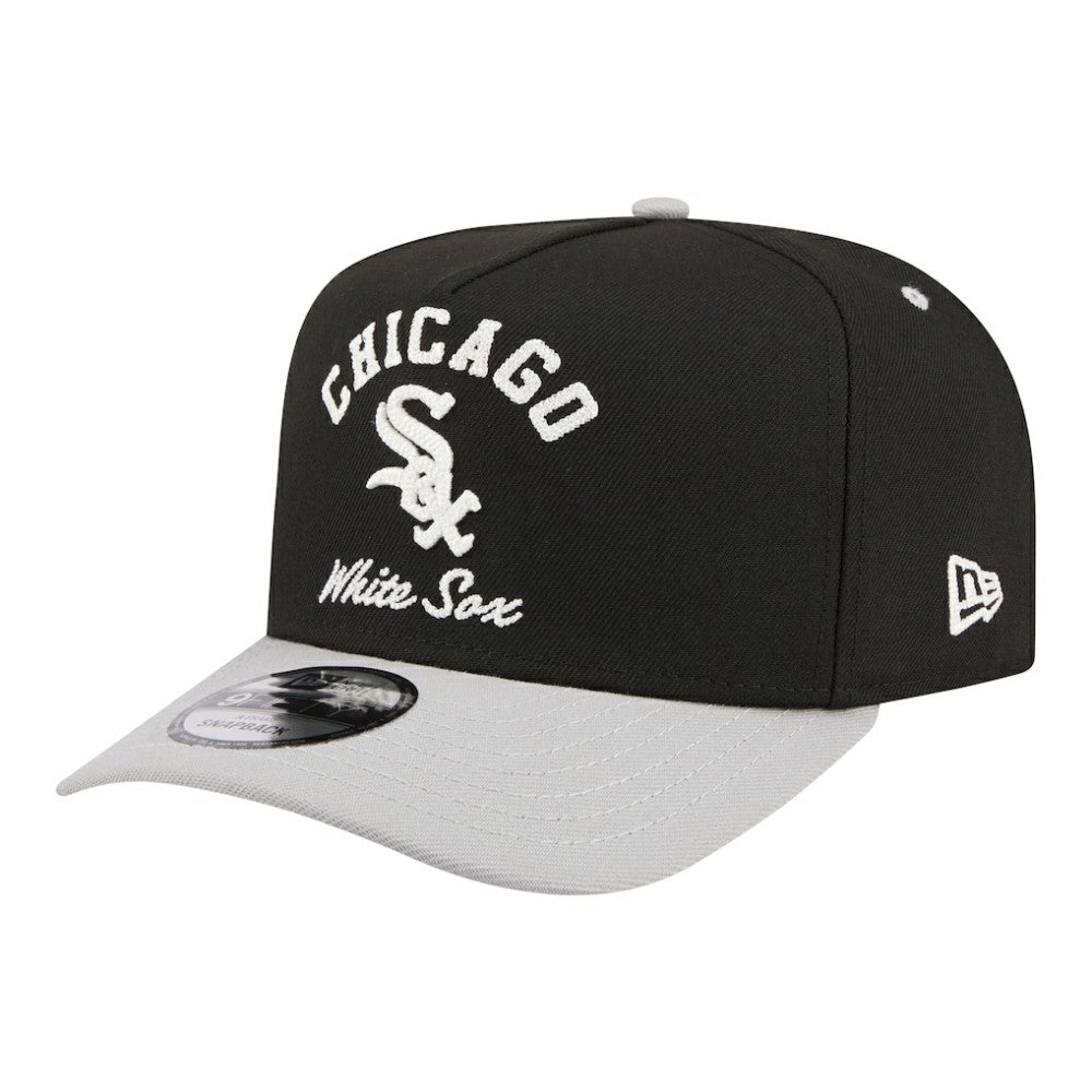Chicago White Sox New Era Arched A-Frame 9FIFTY Adjustable Hat - Black Hats