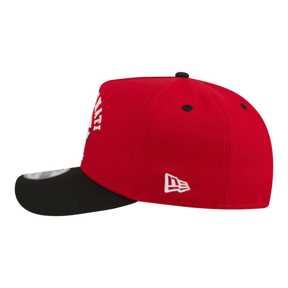 Cincinnati Reds New Era Arched A-Frame 9FIFTY Adjustable Hat - Red Hats