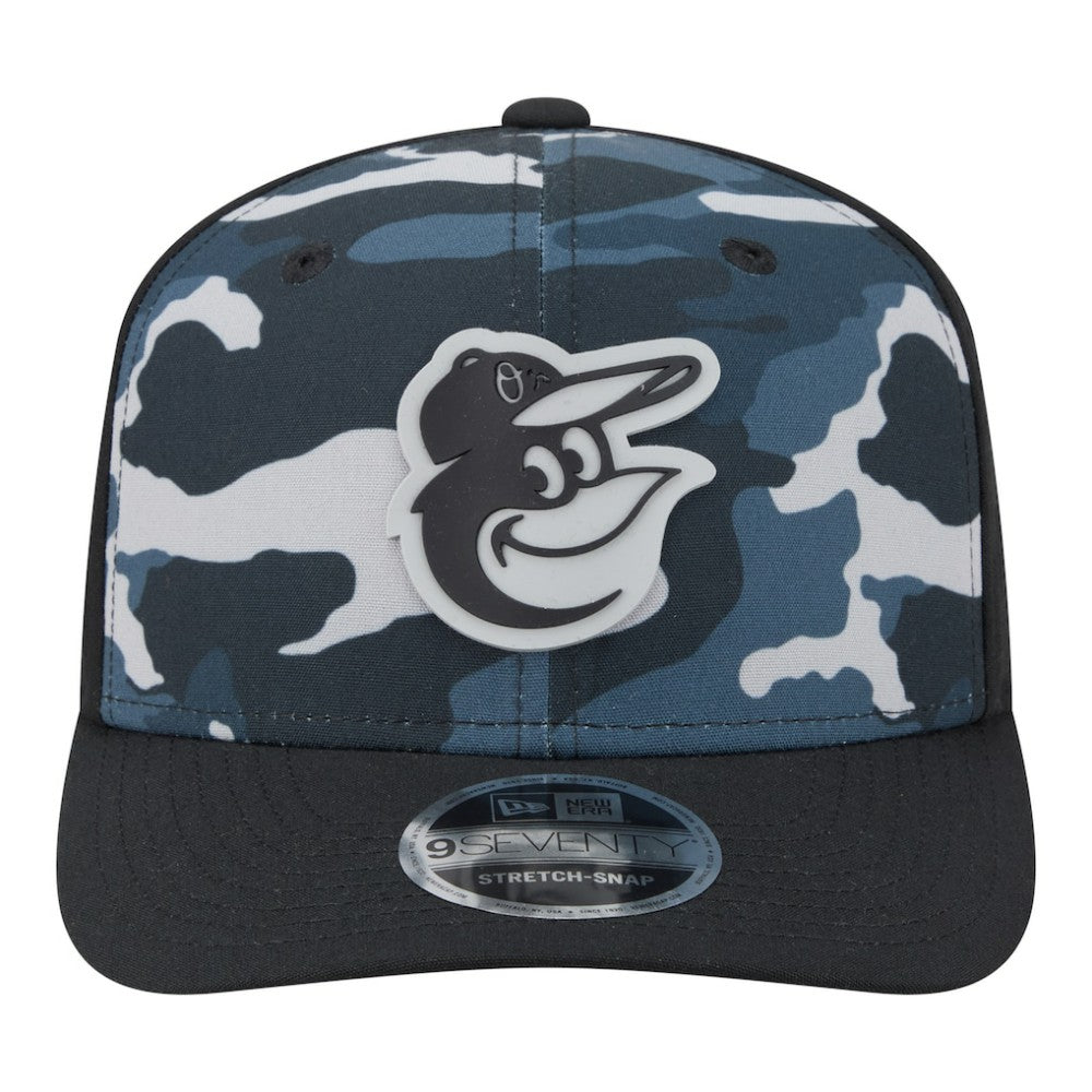 Baltimore Orioles New Era Tonal Camo 9SEVENTY Stretch-Snap Hat - Black Hats