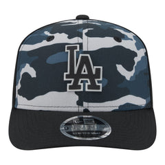 Los Angeles Dodgers New Era Tonal Camo 9SEVENTY Stretch-Snap Hat - Black Hats