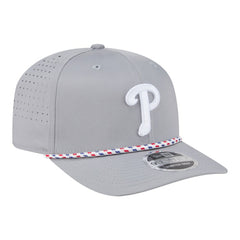 Philadelphia Phillies New Era Sport Rope 9SEVENTY Adjustable Hat - Gray Hats